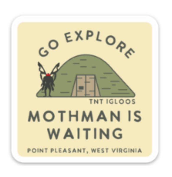 Go Explore Mothman Sticker