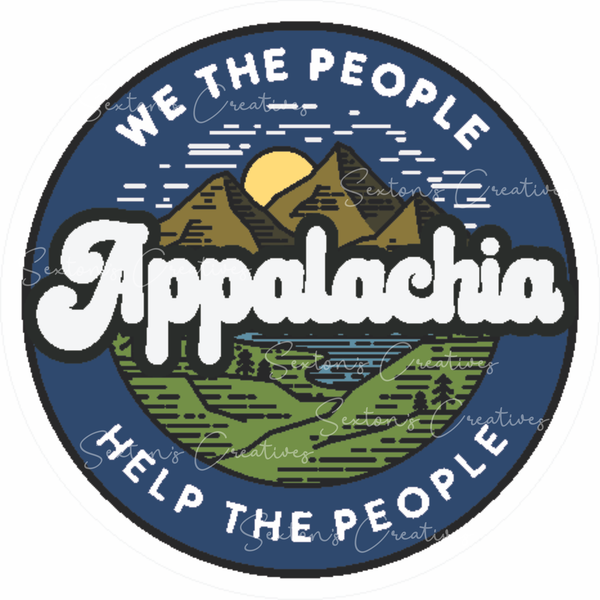 We The People Round Sticker